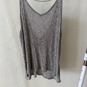 Express Heather Gray Knit Top